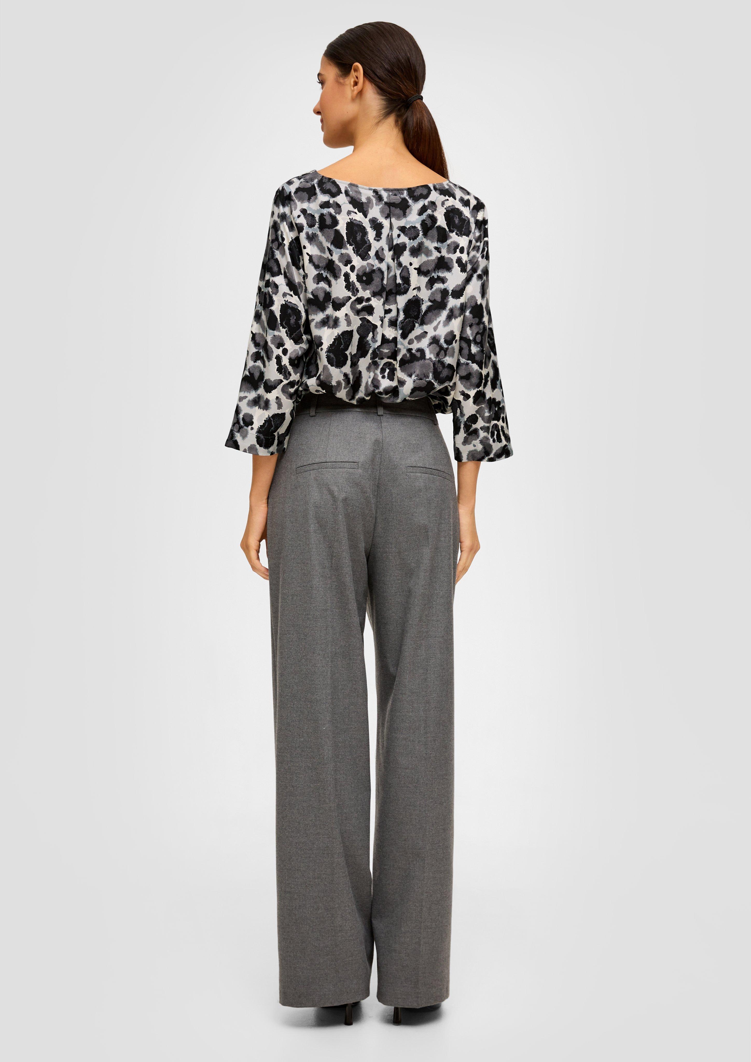 Gemusterte Bluse aus Jacquard  2136183-07A3