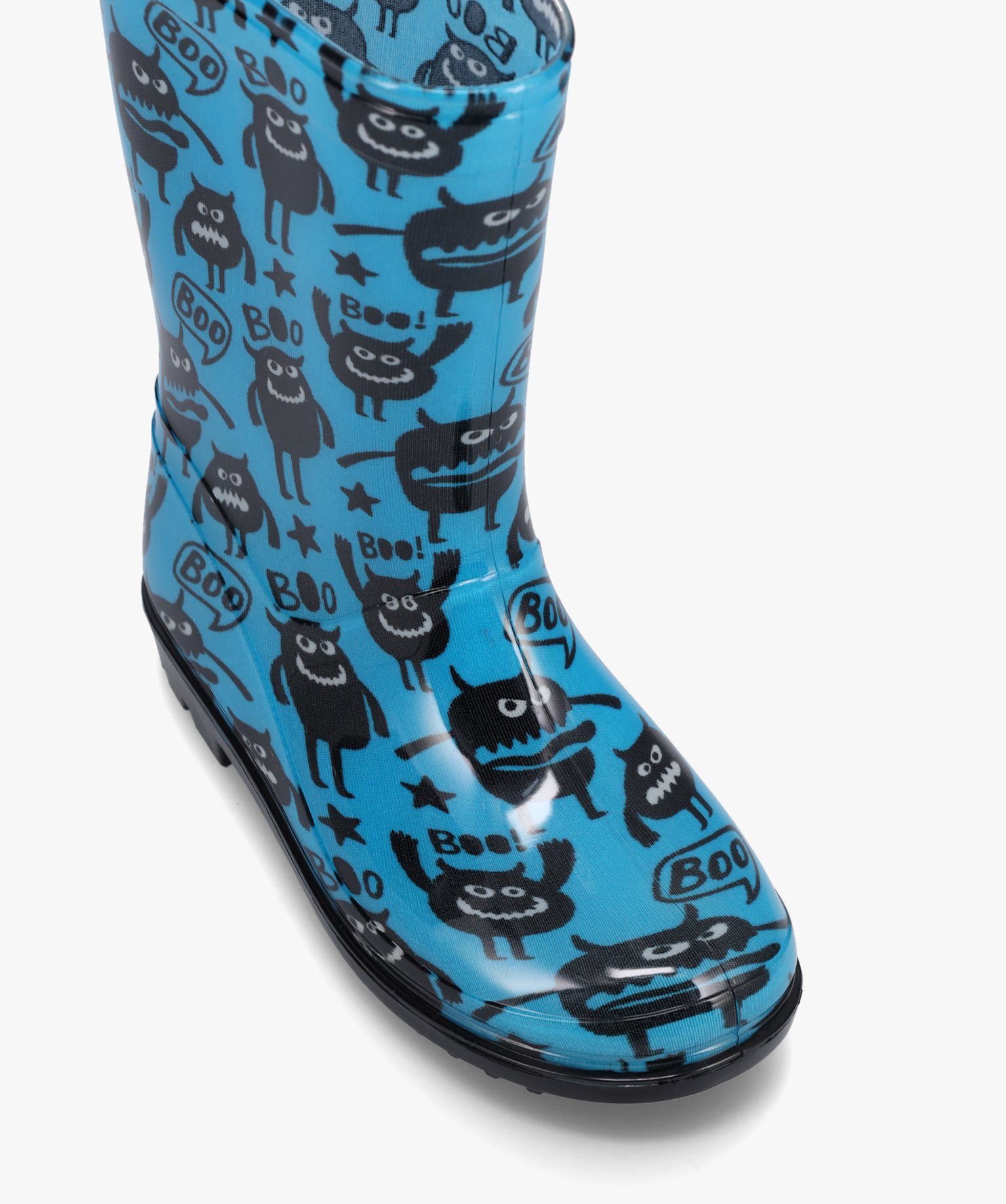 Bottes de pluie Garçon imprimées monstres bleu | GEMO