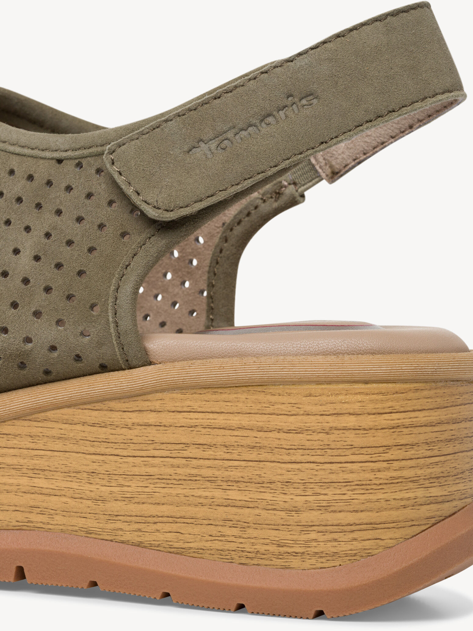 Sandale en cuir - vert