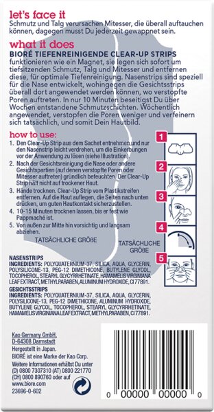 Bioré Clear-Up Strips Mitesser Strips