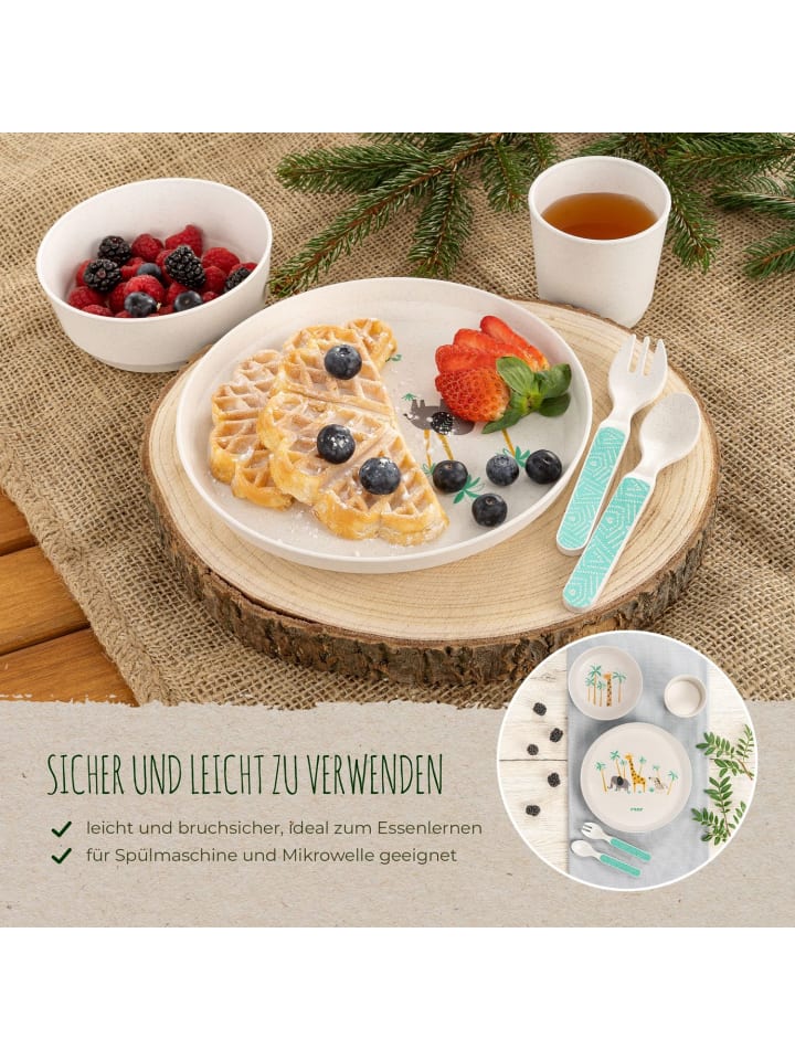 Reer Growing Geschirr-Set WildLife in Grün ab 6 Monate günstig kaufen onesize
