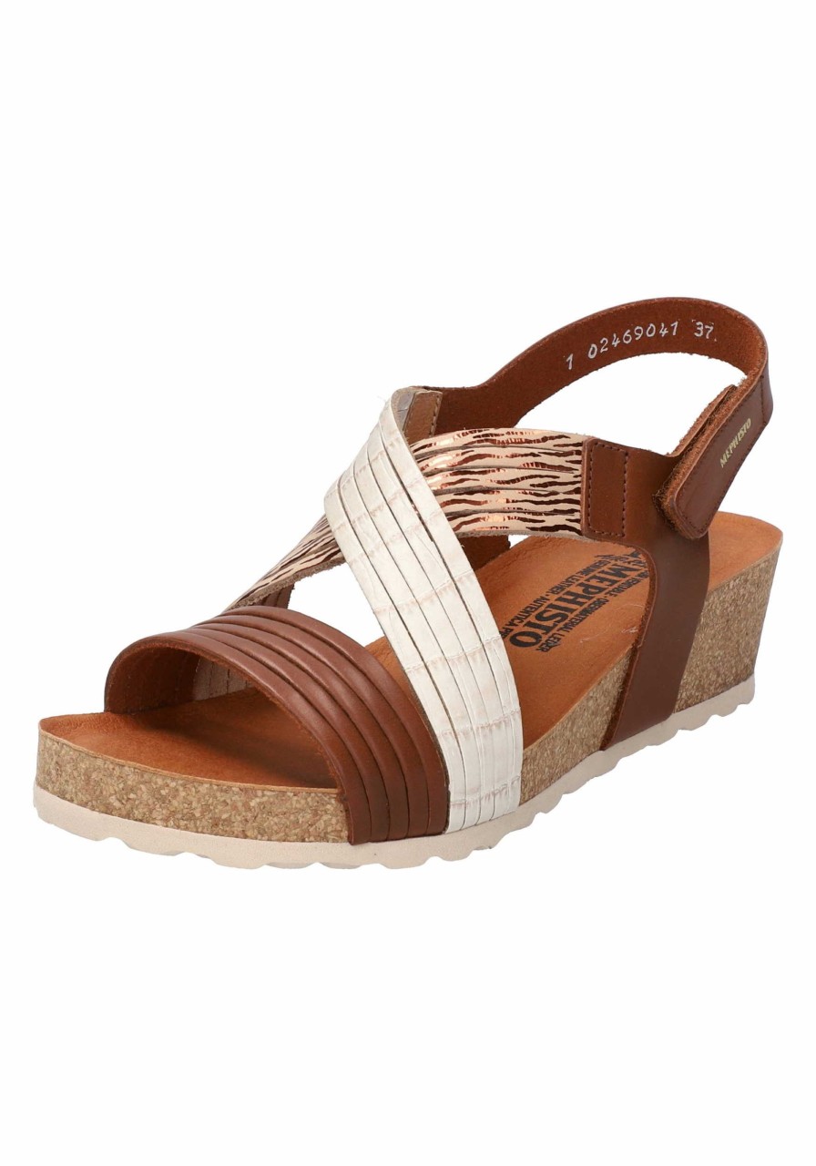 MEPHISTO Keilsandalen braun HAZELNUT