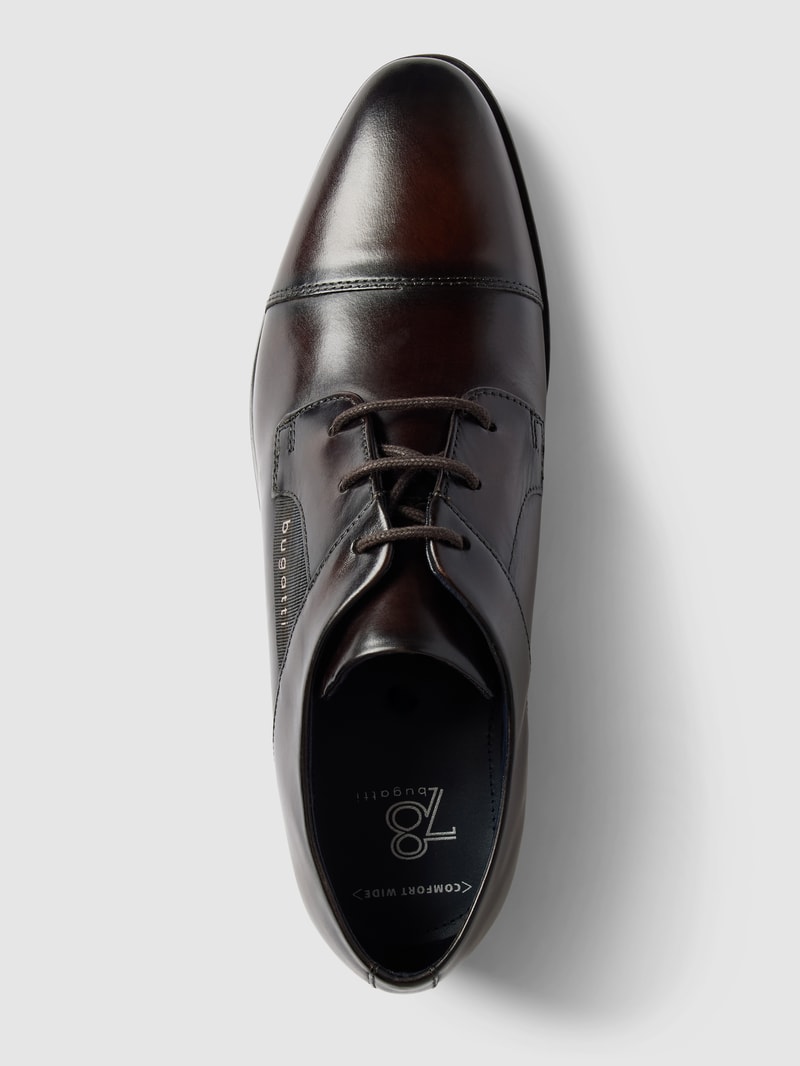 Derby-Schuhe aus Leder Modell 'GAPO' in dunkelbraun