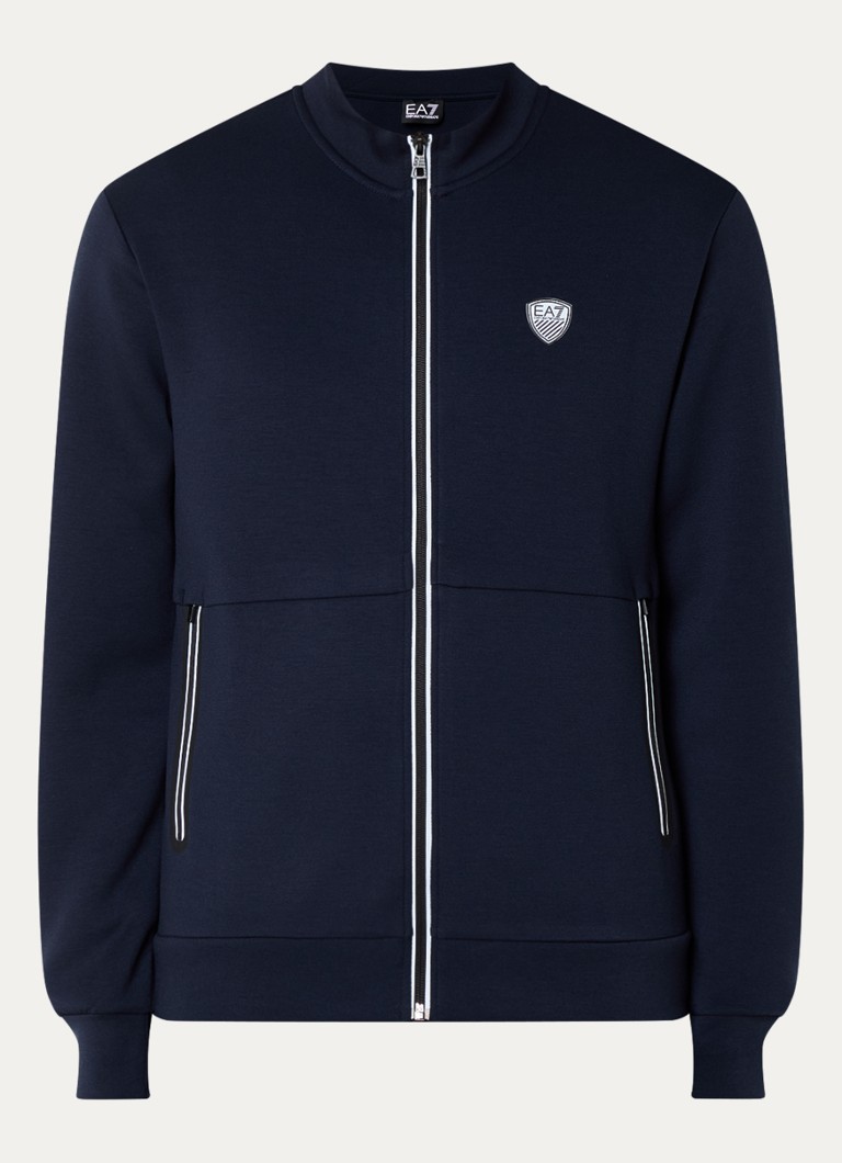 Mikina Emporio Armani s logom a vreckami na zips