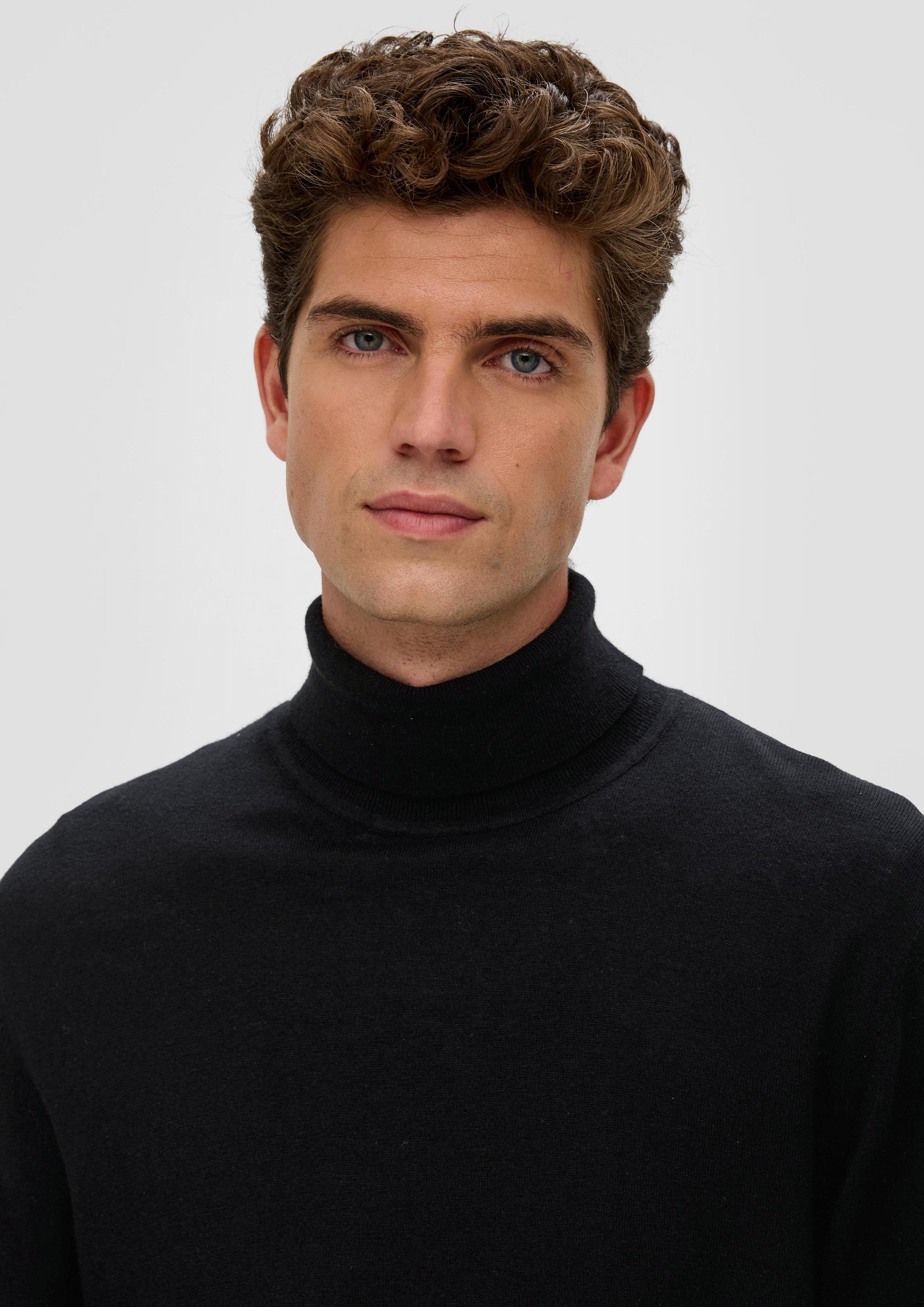 Rollkragenpullover aus Wollmix  2136112-9999
