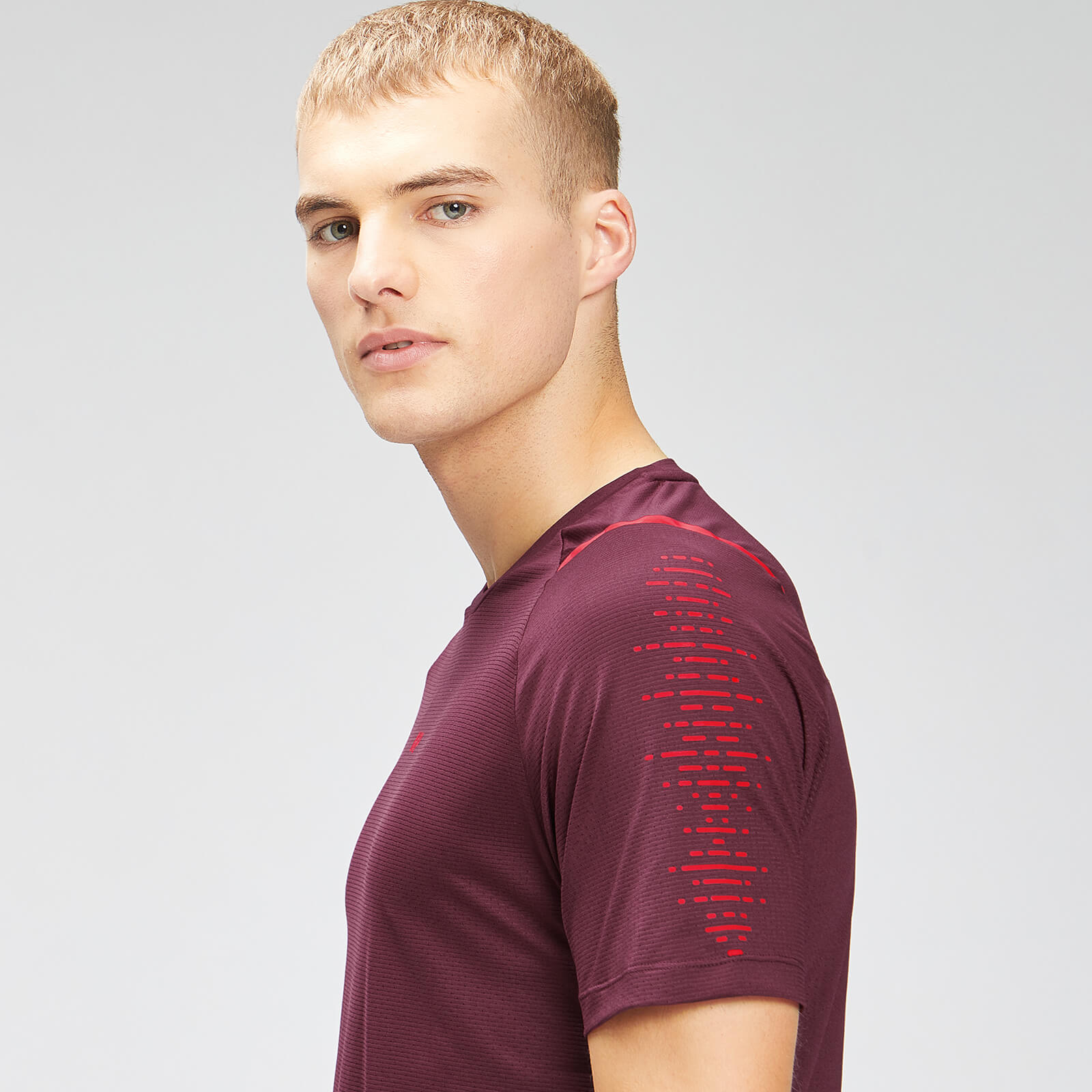 T-shirt à manches courtes MP Velocity pour hommes – Merlot