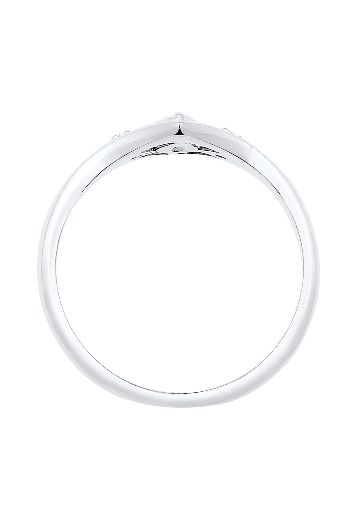 Elli Elegant forlovelsesring for kvinner med kubisk zirkonia i 925 sterlingsølv