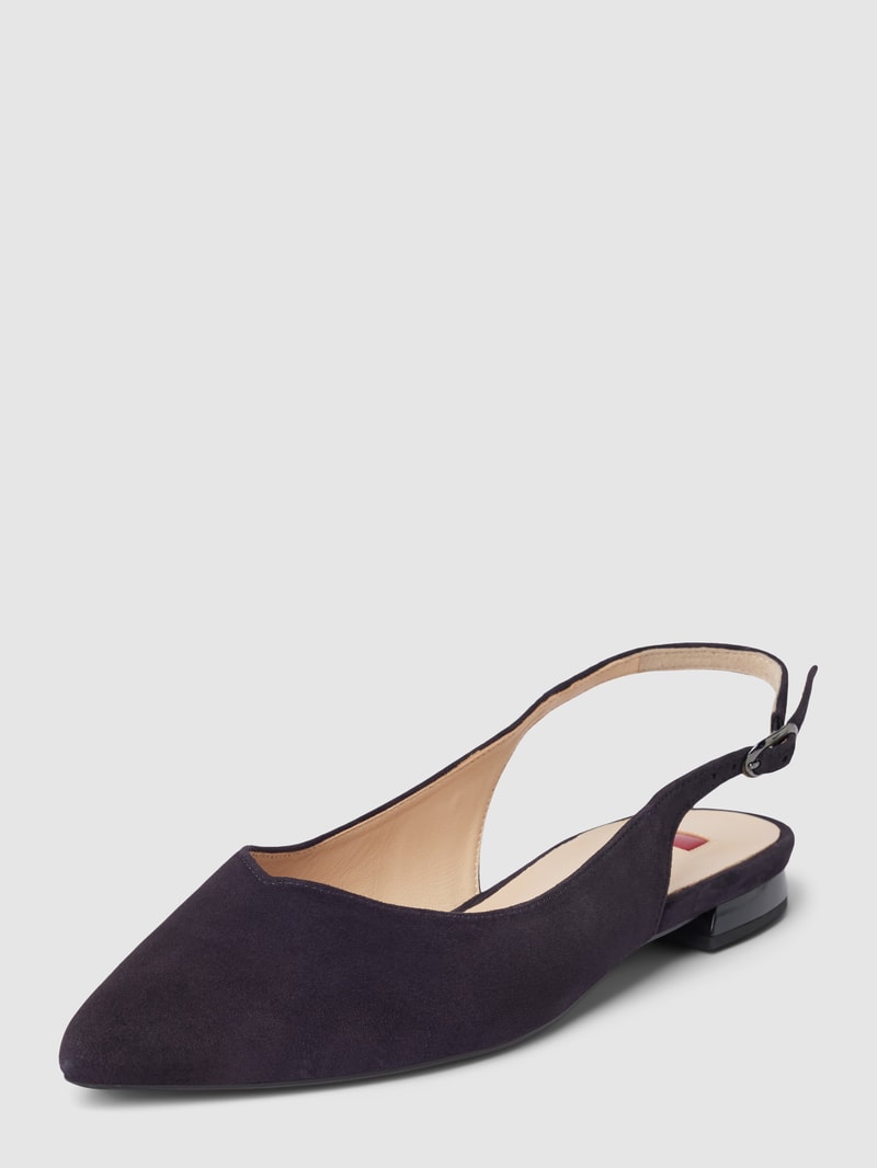 Ballerinas mit Dornschließe Modell 'Slingback' in hellblau