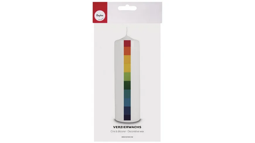 rayher Wachsfolie Regenbogenset 10x5cm 10 Farben