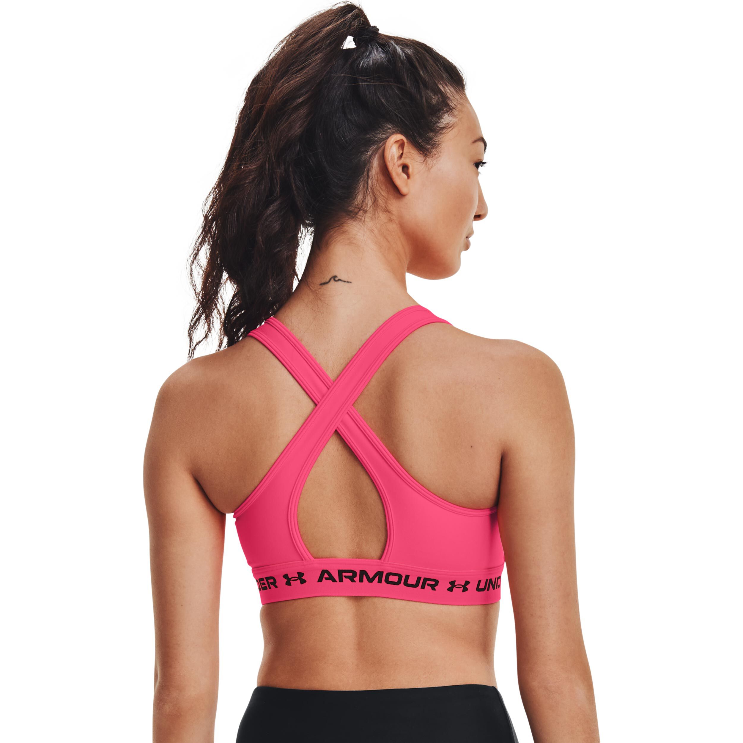 Crossback Mid Sport-BH Damen - Pink