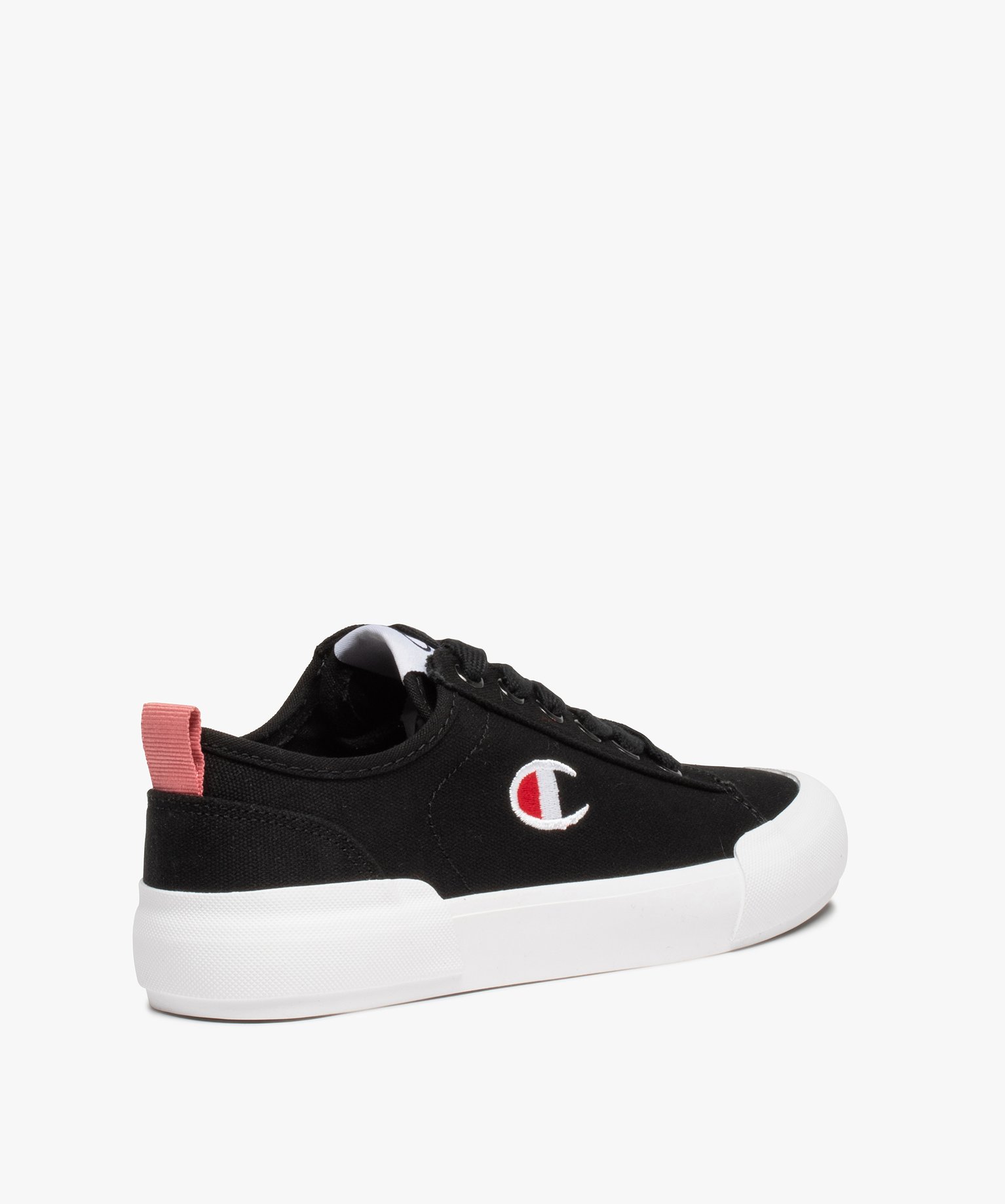 Baskets femme en toile unie à lacets – Champion Revoli noir | GEMO