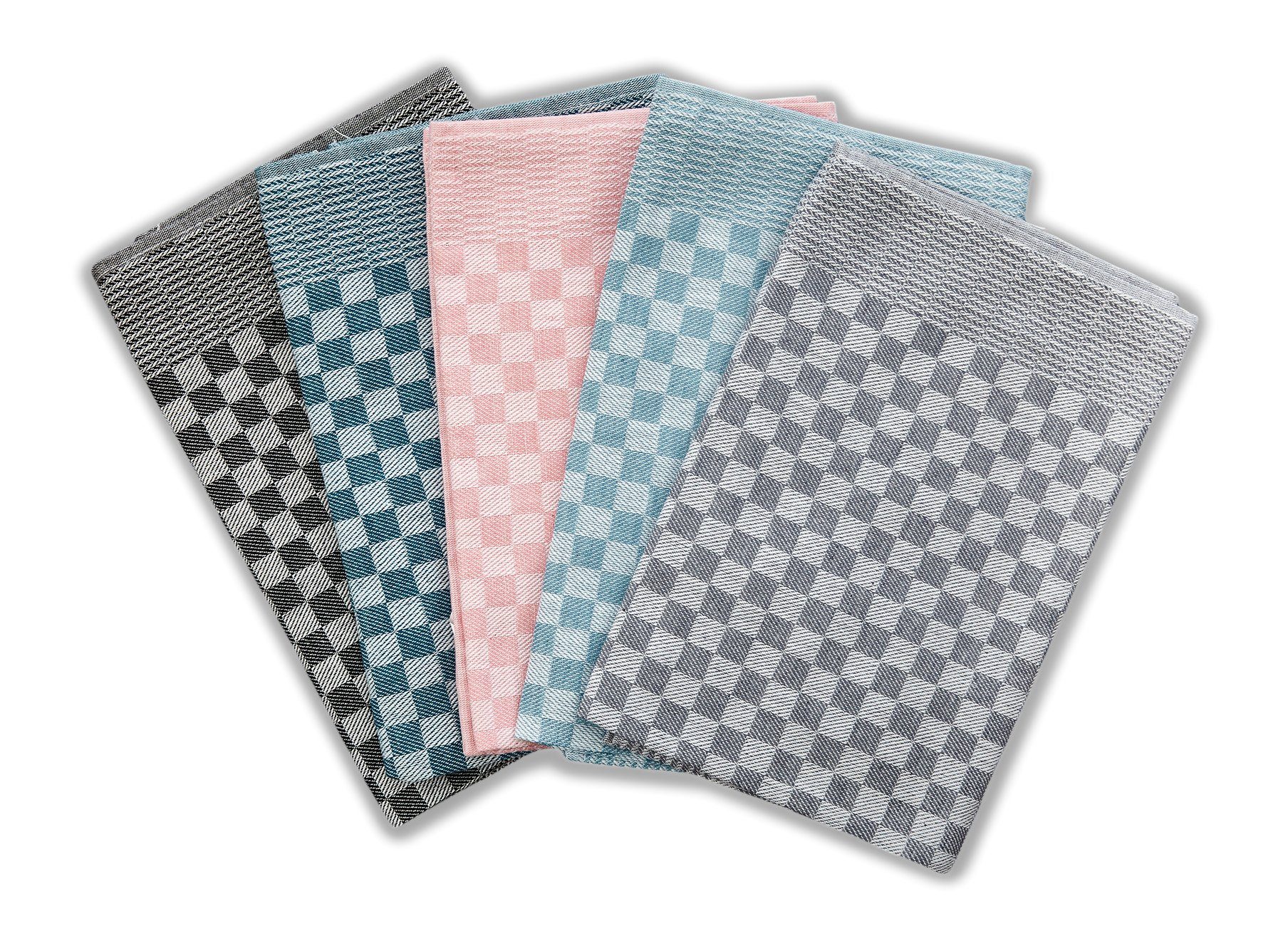 Hometex Premium Textiles Geschirrtuch Trockentuch, Profi-Küchentücher , (10er Set Geschirrtuch Grubentuch, 100% Baumwolle Zwirn, Sehr saugfähig - Premium Qualität)