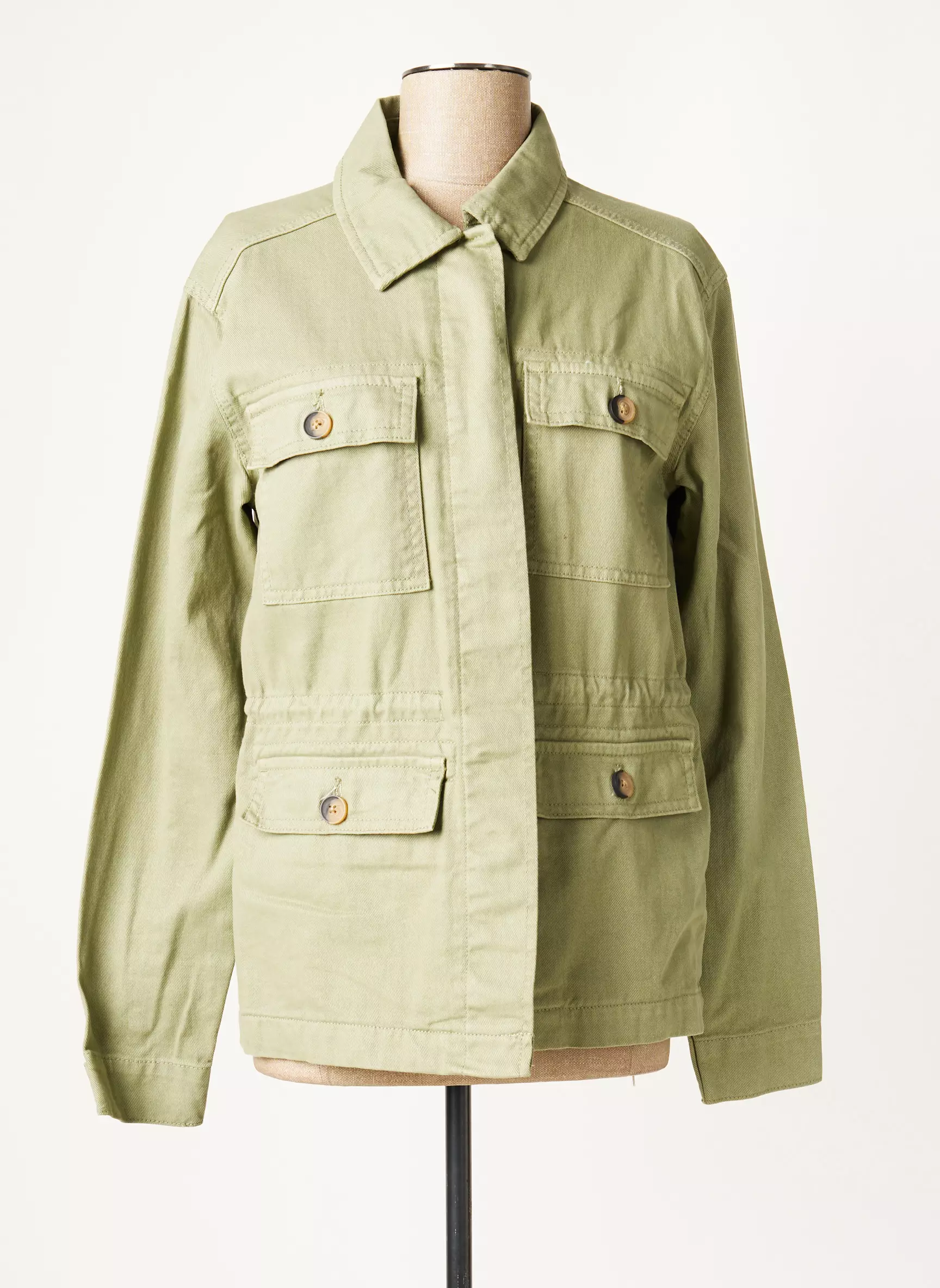 B Young Vestecasual Femme couleur vert