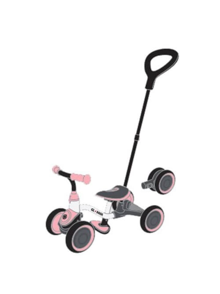GLOBBER Kinderfahrzeug 3 in 1, Aufsitzrad, Lernrad, Laufrad, weiß-pastellrosa günstig kaufen onesize
