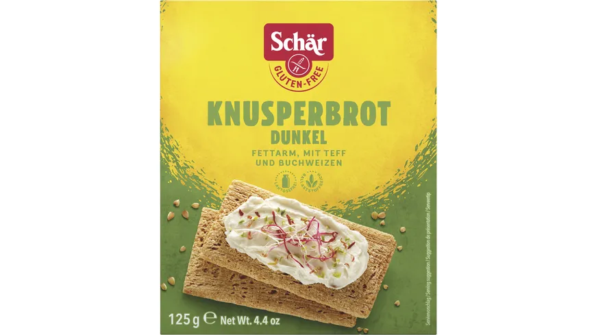 Schär Knusperbrot Dunkel - glutenfrei 125 g