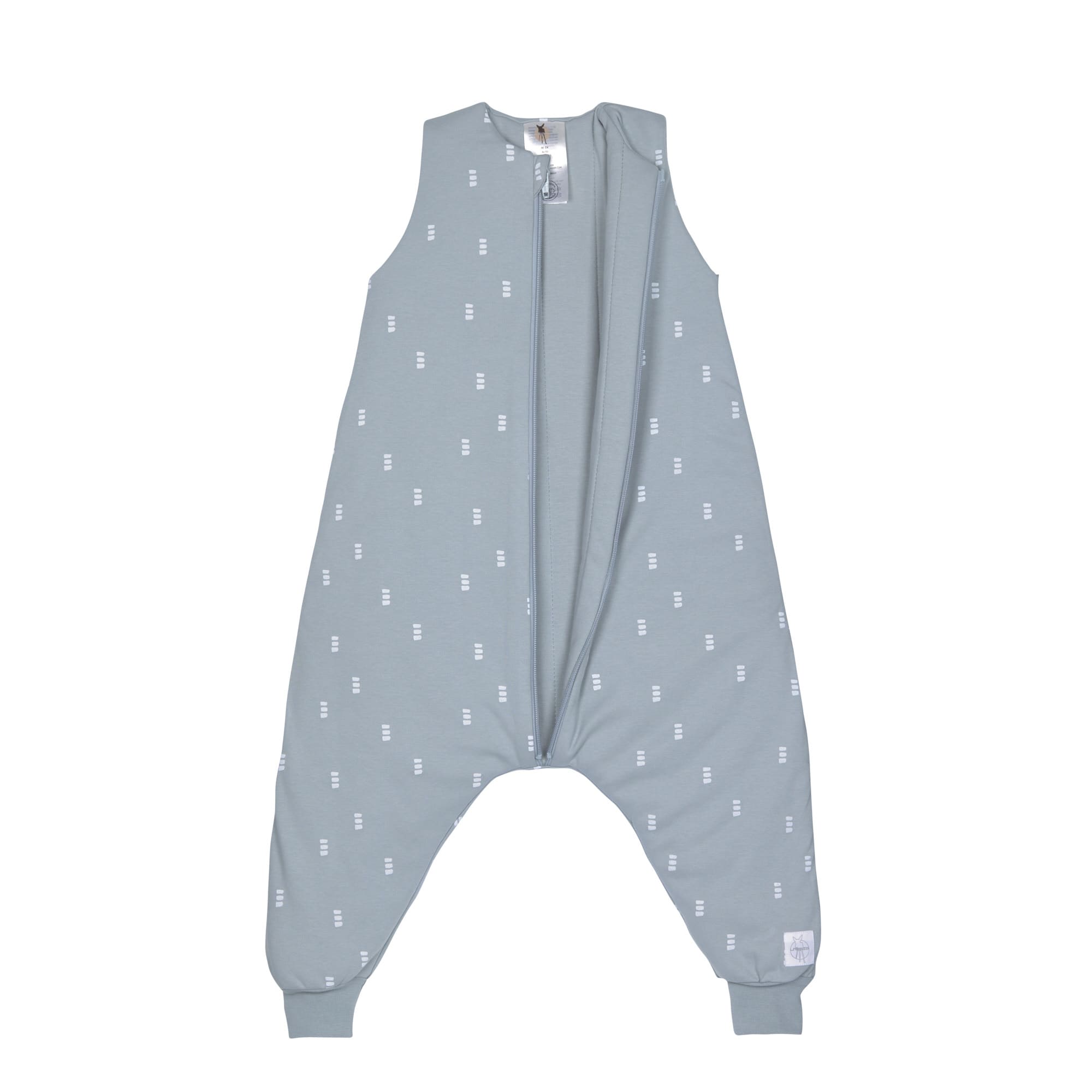 Kinder Schlafoverall 2,5 TOG, Blocks, Hellblau
