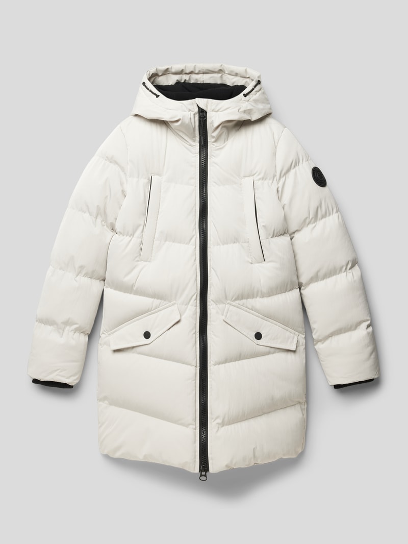 Steppmantel mit Kapuze Modell 'Ayse' in offwhite