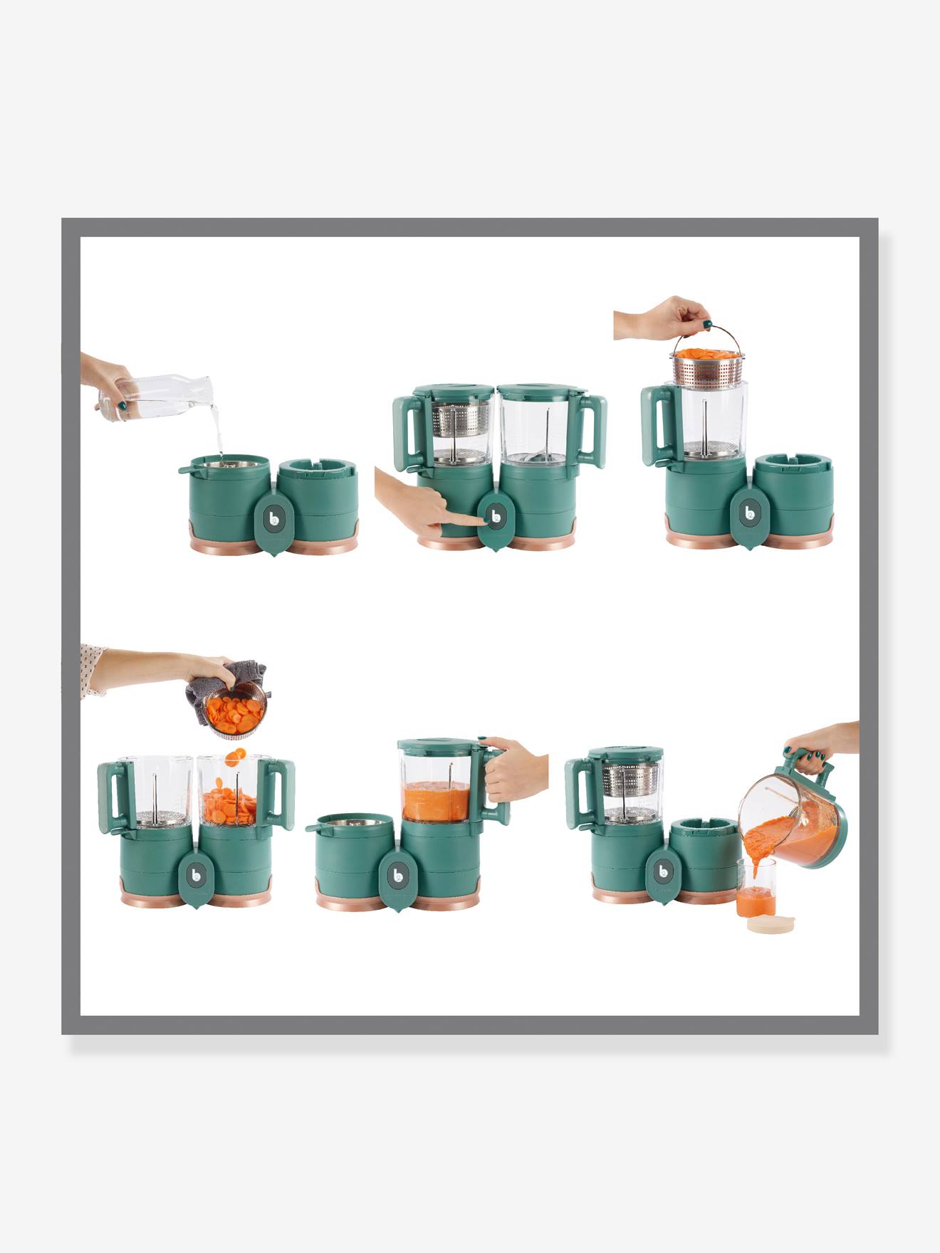 Robot multifonctions Nutribaby Glass BABYMOOV forest green