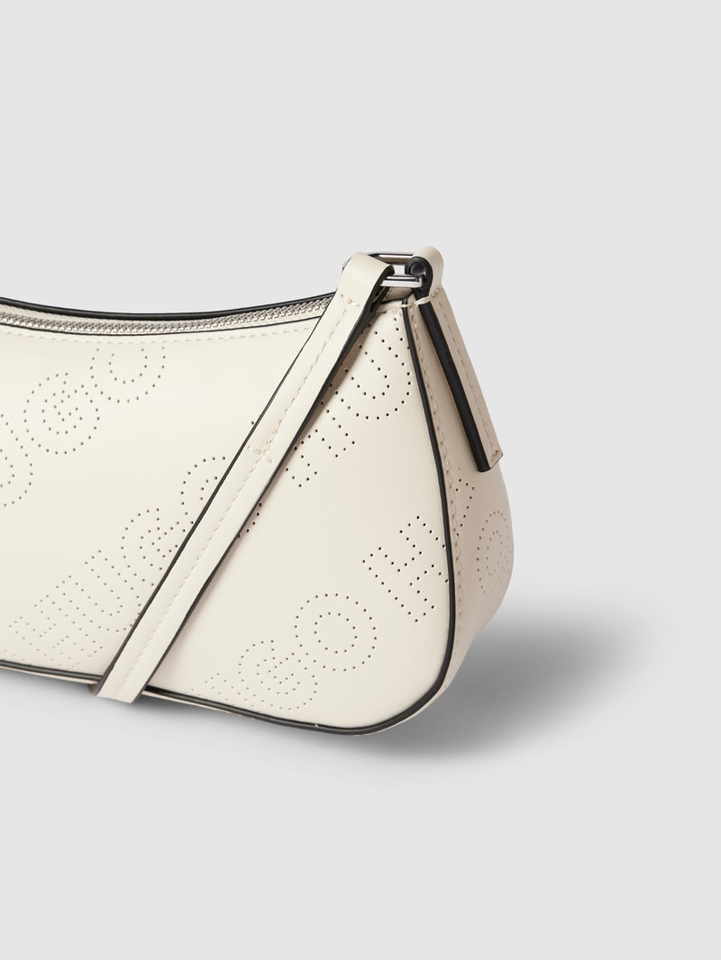 Hobo Bag mit Logo-Muster in offwhite