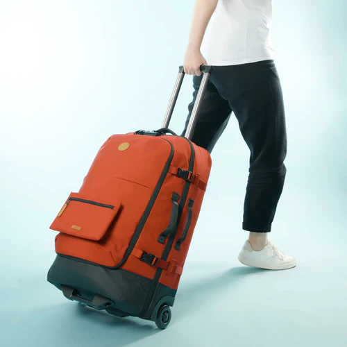Kaikoura medium 2-wheel soft suitcase, orange
