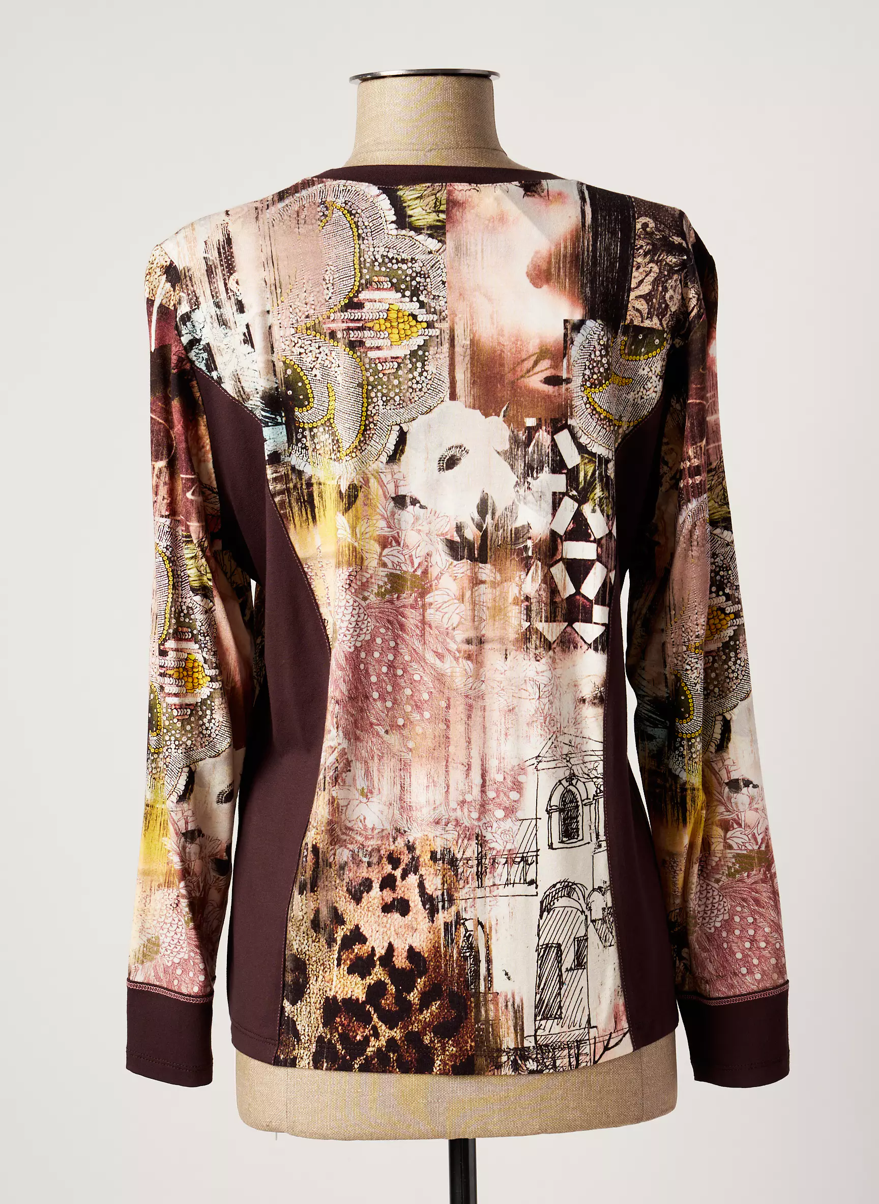 Impulsion Tshirts Femme couleur marron