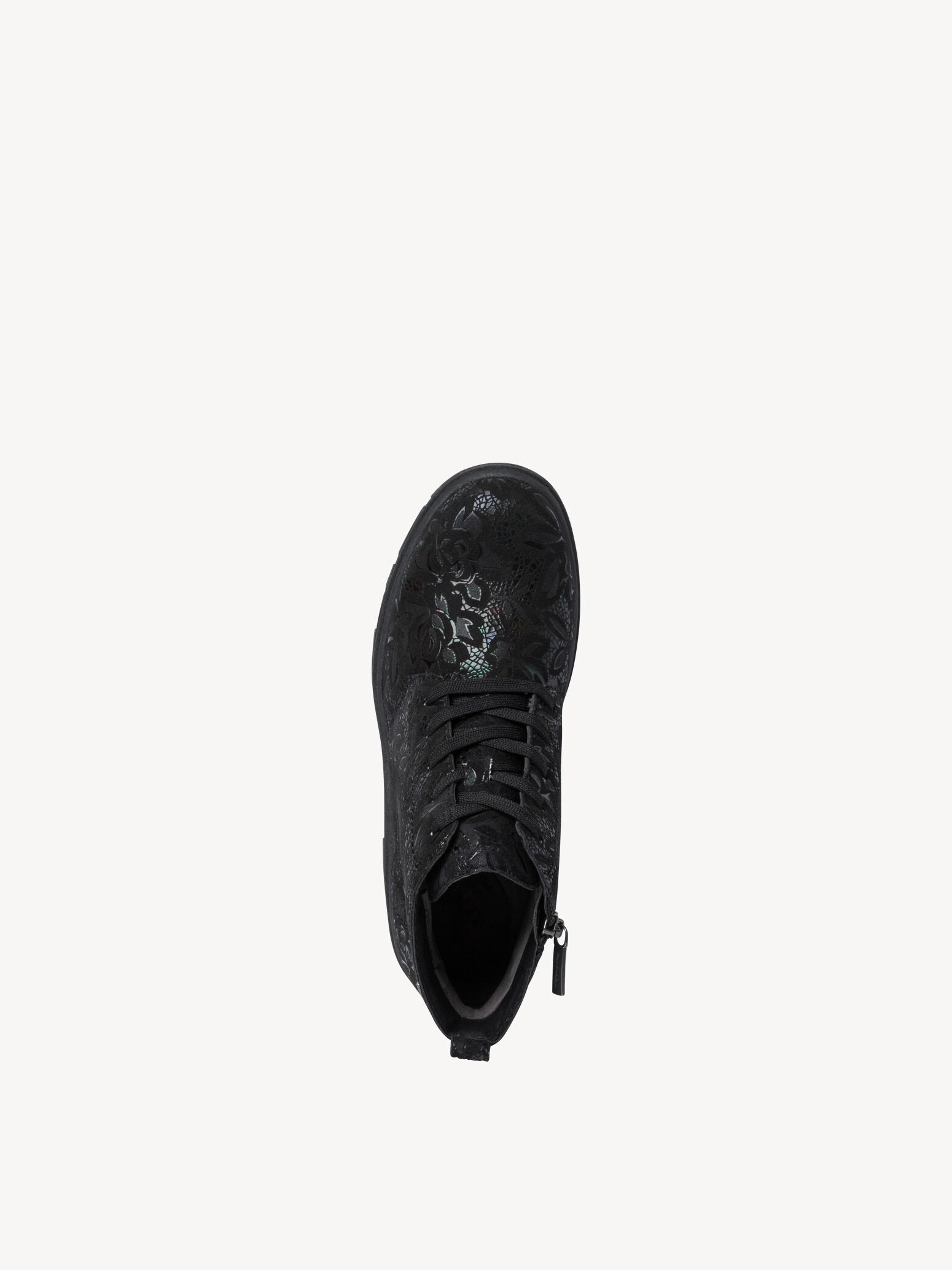 Bottine en cuir - noir