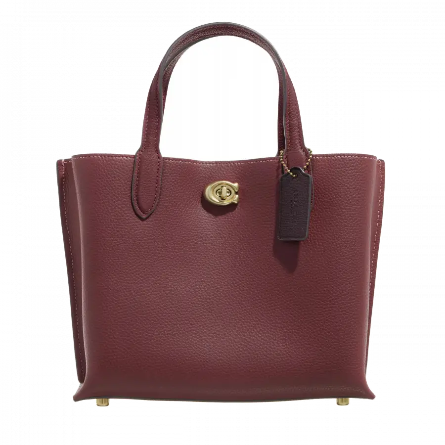 Coach - Coach Handle Bags Leder Bordeaux - rot
