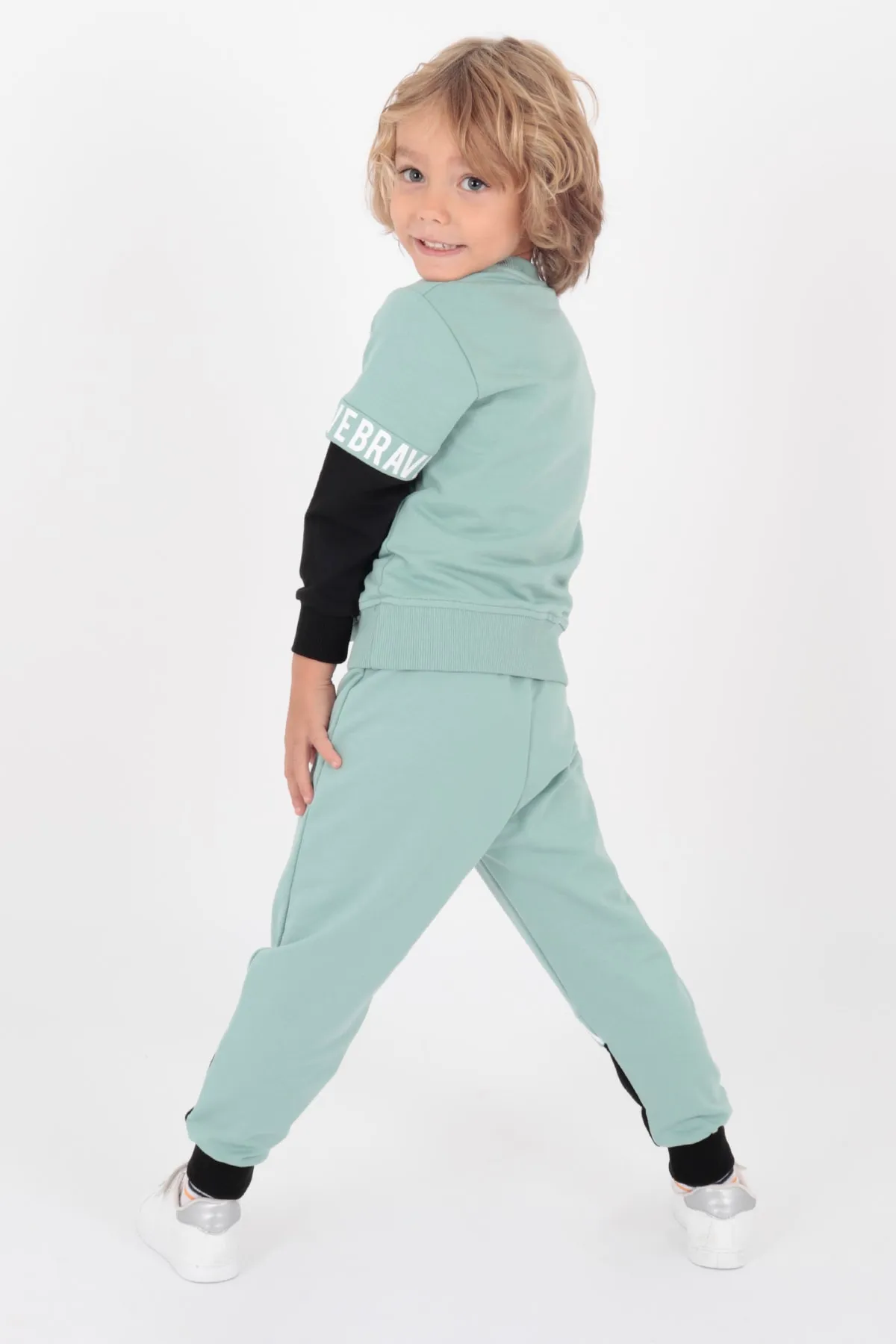 AHENGİM  Kinder Jungen-Trainingsanzug-Set Jungen-Set Ak2231