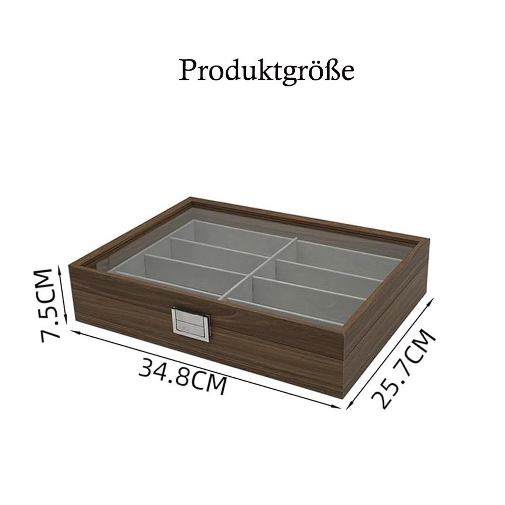Tian Dee Brillenetui Brillen Sonnenbrillen Organizer Etui 8 Slot Brille Display Organizer