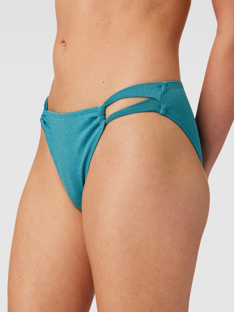Bikini-Slip mit Cut Out in türkis