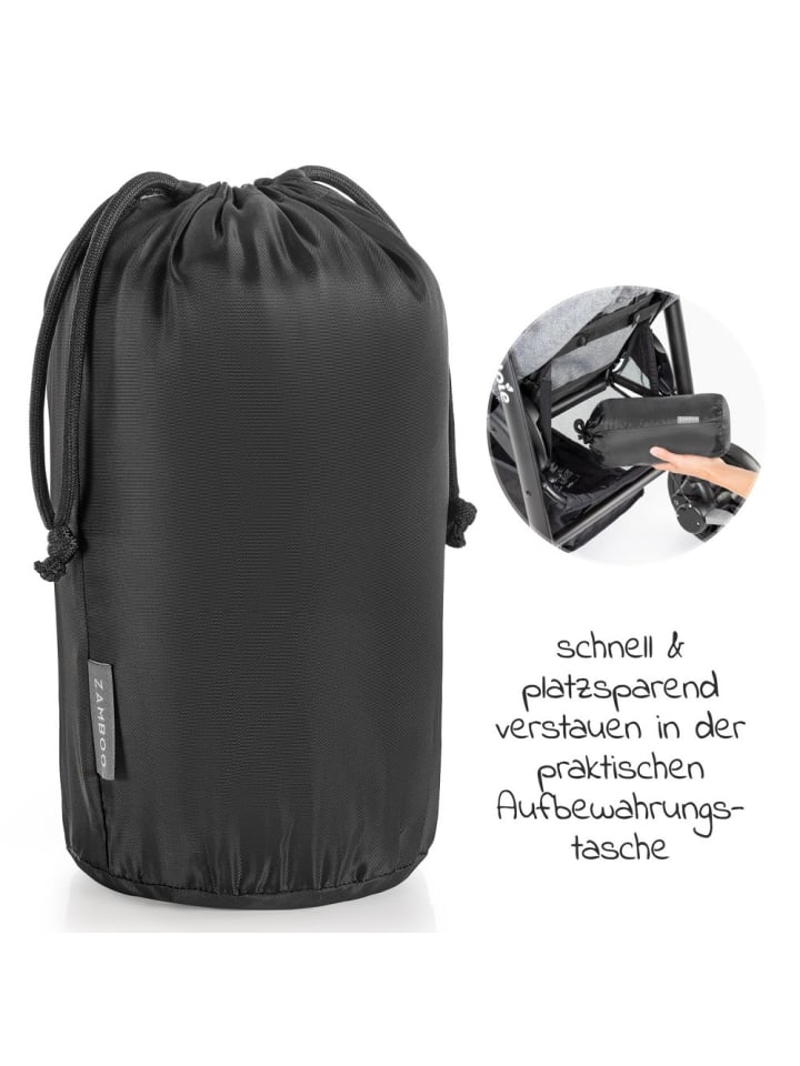 Zamboo Universal Fleece-Decke / Beindecke für Kinderwagen in grau günstig kaufen onesize