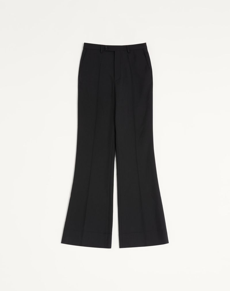 Valentino nylon gabardine broek met strijkplooi
