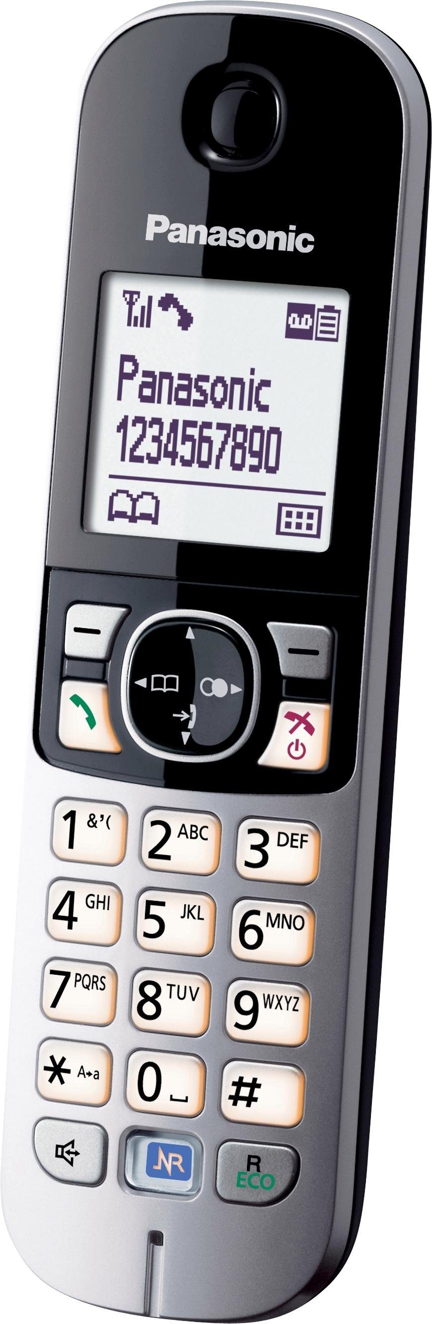 Panasonic KX-TG6821G Schnurloses DECT-Telefon (Mobilteile: 1, mit Anrufbeantworter)