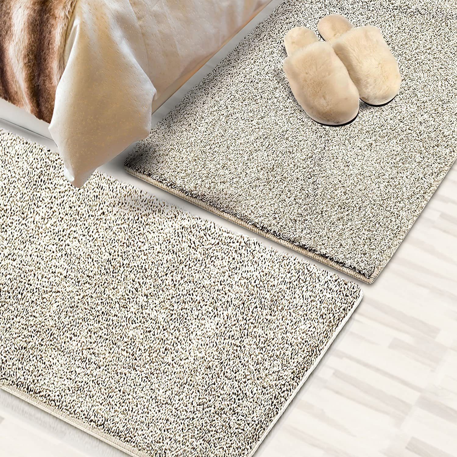 Hochflor-Bettumrandung Sphinx, 11 Farben, Teppichläufer, ideal im Schlafzimmer casa pura, Höhe 9 mm, (3-tlg), Shaggy