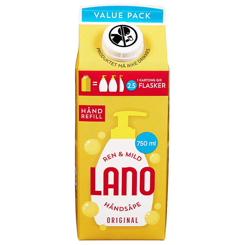 Lano Håndsåpe 750 ml refill Lano