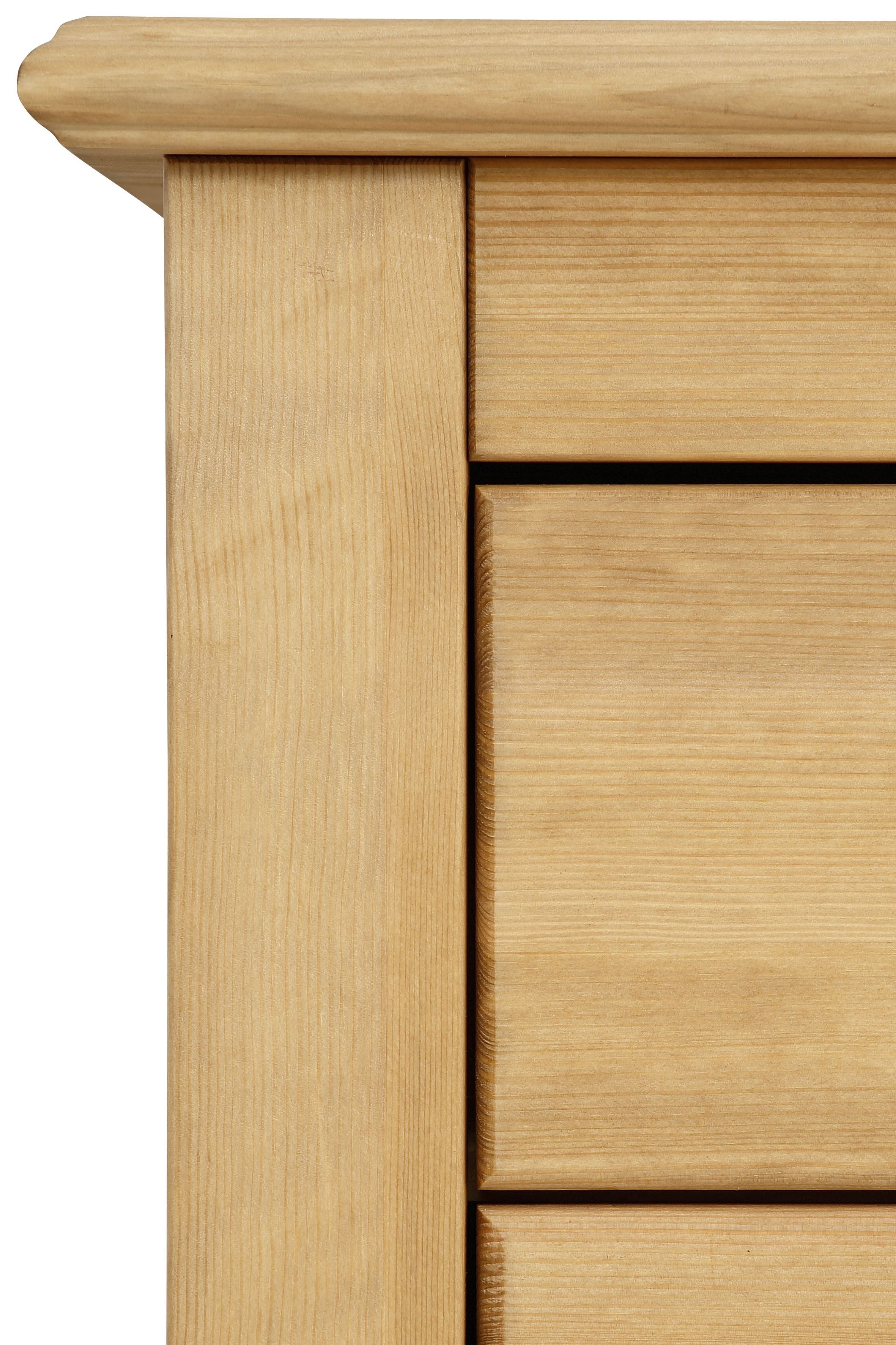 Home affaire Schubkastenkommode Rauna, aus massiver Kiefer mit 5 Schubladen, Breite 96 cm