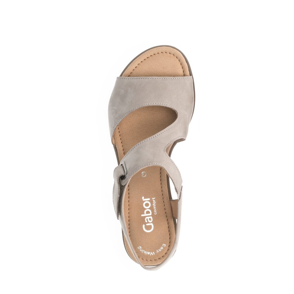 Gabor comfort Riemchensandale grau