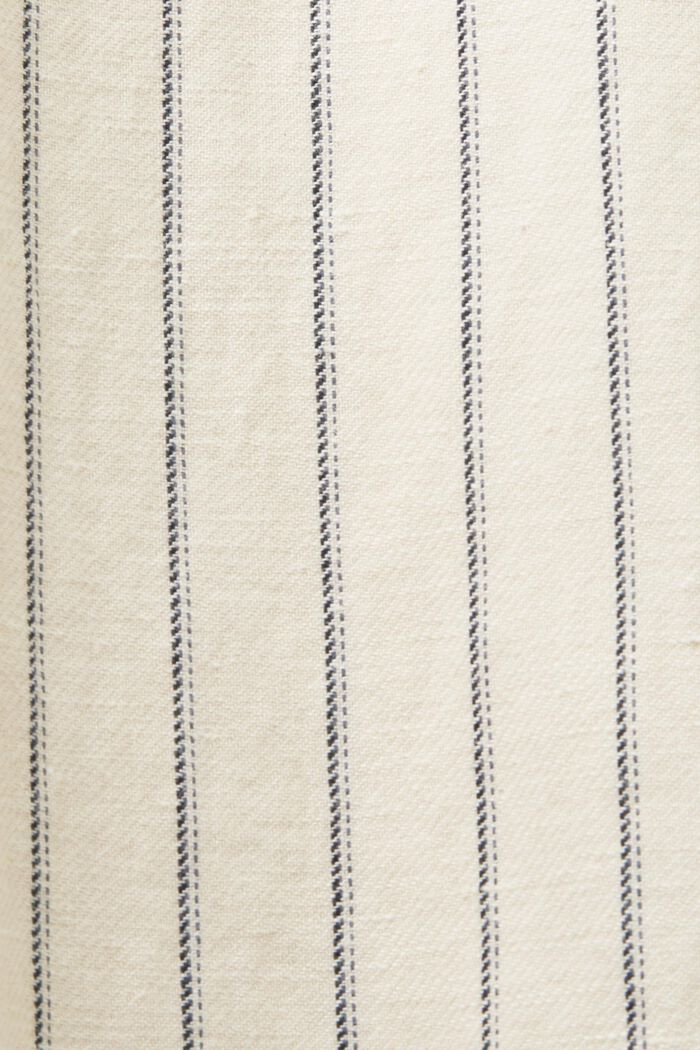 Culotte mit Bindegürtel, Baumwoll-Leinenmix