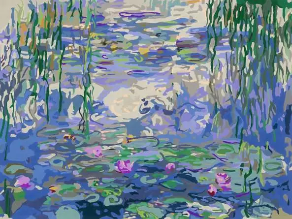 CreArt ART Collection: Seerosen (Monet) - Malen nach Zahlen für Erwachsene