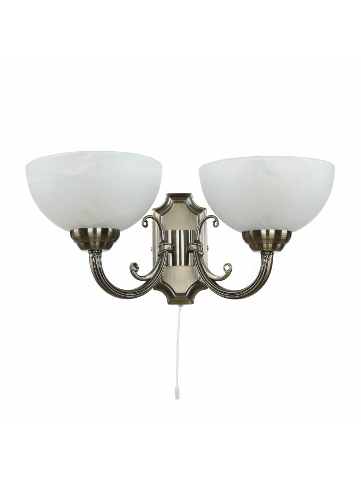 Licht-Erlebnisse Wandlampe in Bronze Weiß günstig kaufen onesize