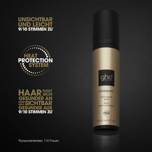 ghd platinum+ Glätteisen schwarz & bodyguard Hitzeschutz Pflegebundle