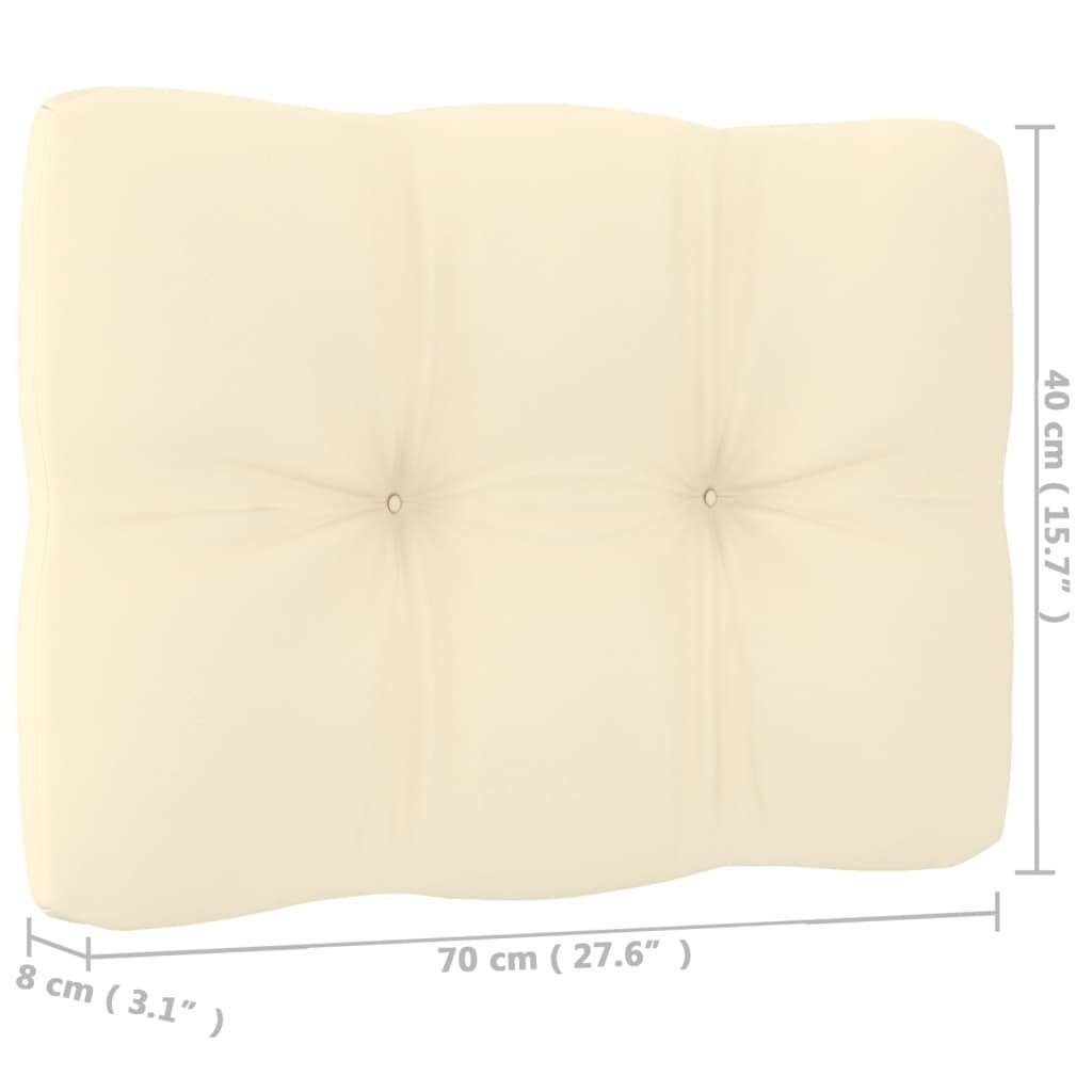 vidaXL Loungesofa 2tlg. Garten-Lounge-Set mit Kissen Honigbraun Massivholz Kiefer, 1 Teile