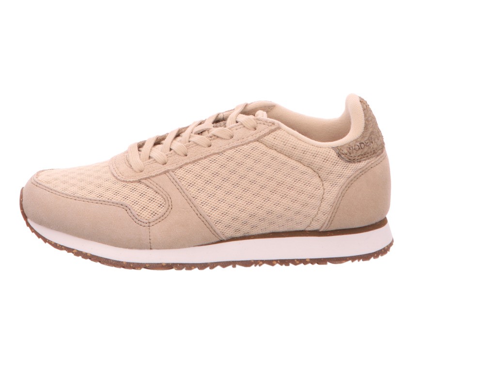 WODEN Freizeit Schnürer beige YDUN SUEDE MESH