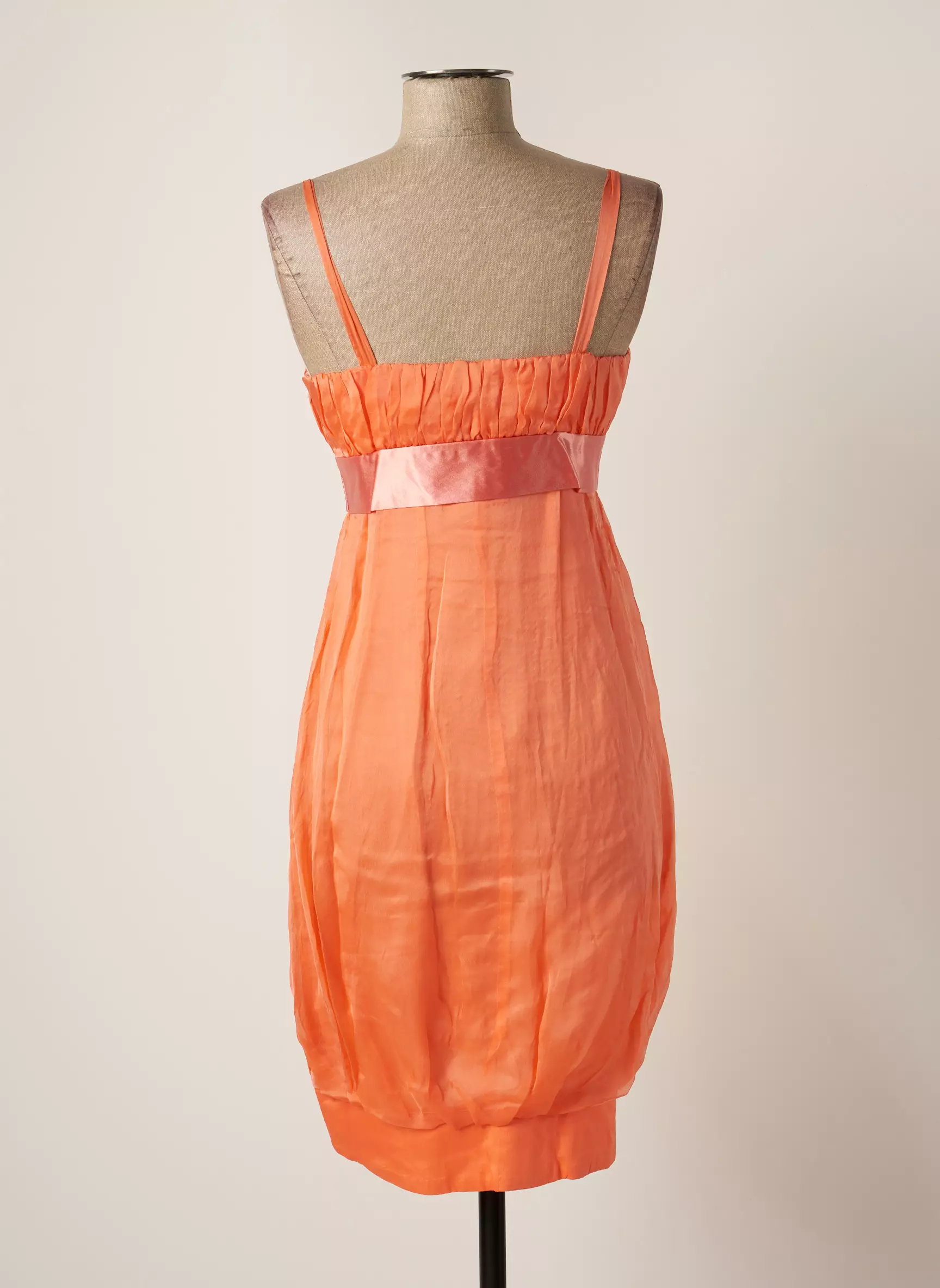 Bain De Nuit Robes Mi Longues Femme couleur orange