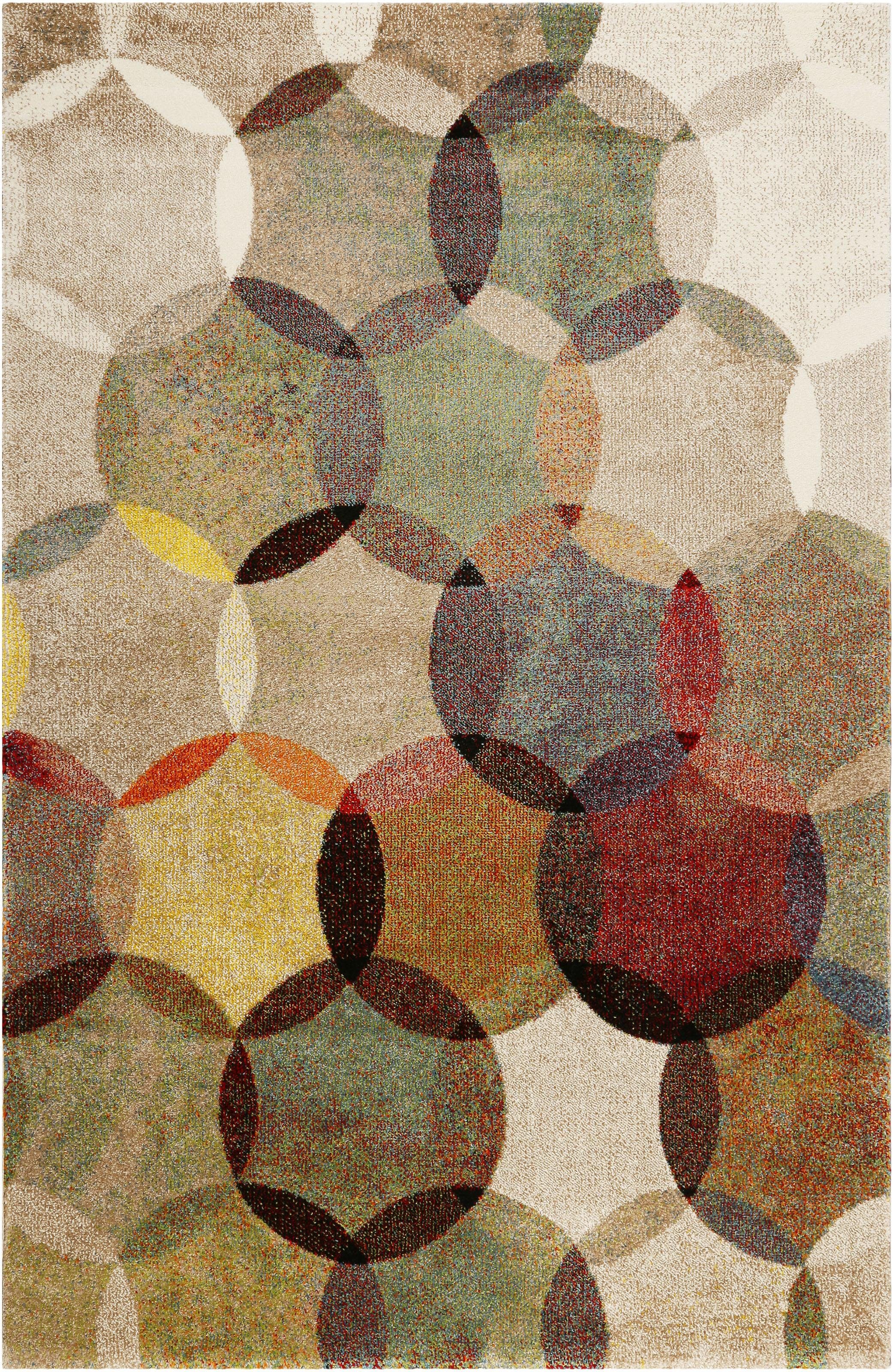 Teppich Modernina, Esprit, rechteckig, Höhe: 13 mm, weicher Kurzflor in modernem Design, Wohnzimmer, Schlafzimmer, bunt