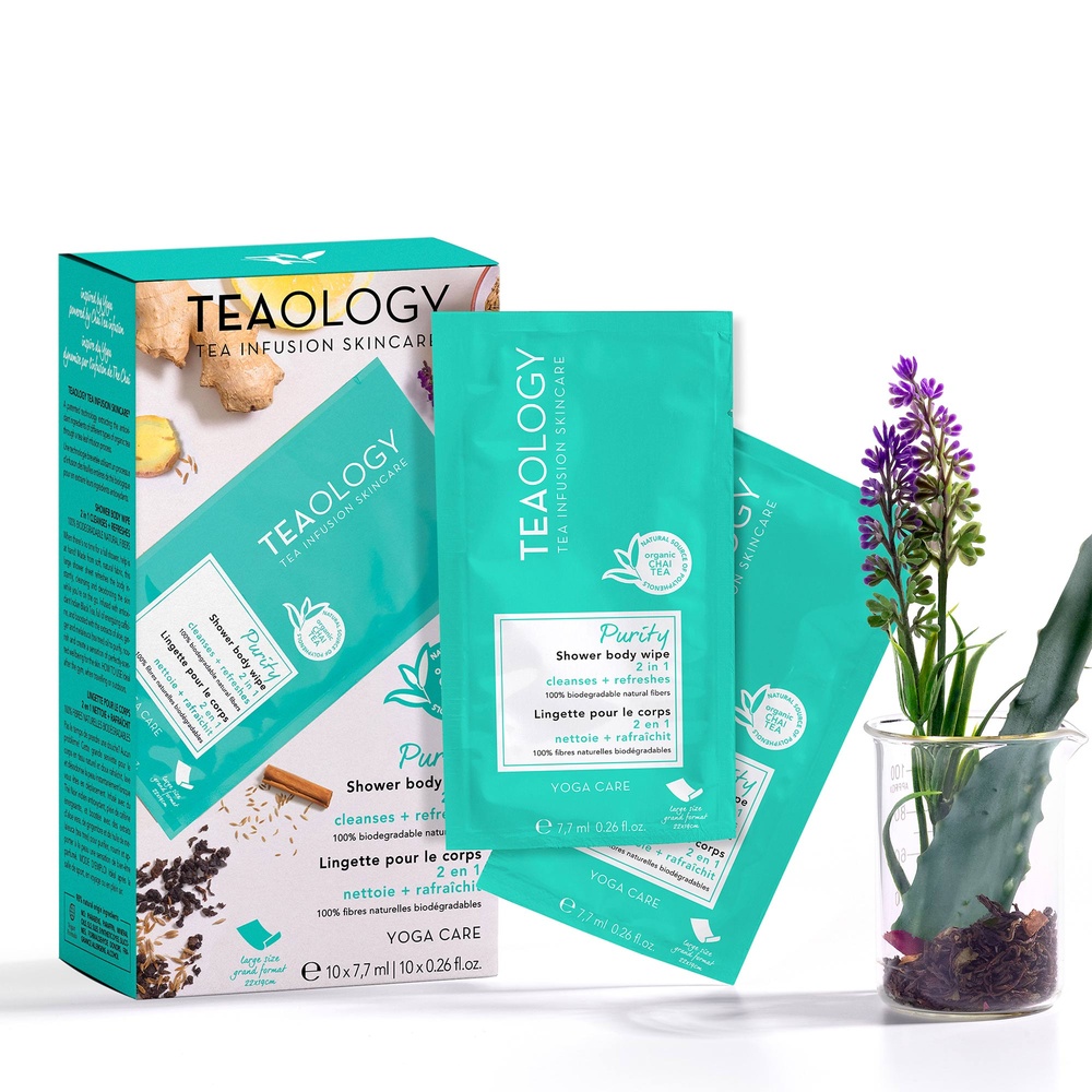Teaology Purity Shower Body Wipe Multipack x10 Lingette pour le Corps  (10 unités)