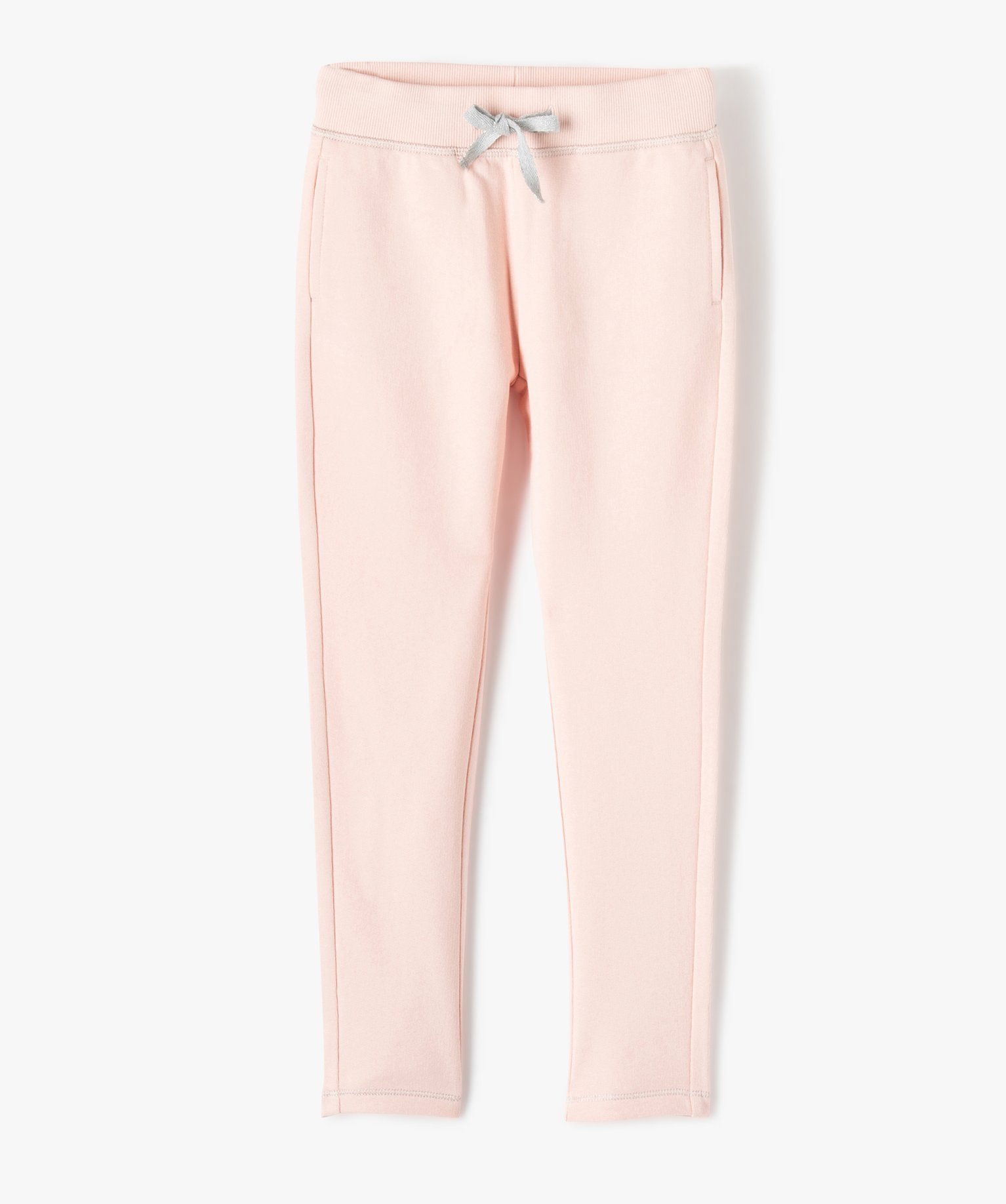 Leggings de sport fille avec surpiqres pailletées rose | GEMO