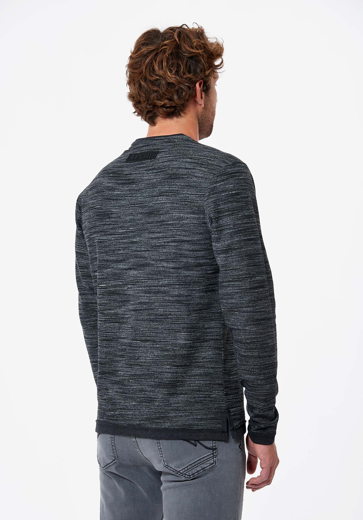 PAO    T-shirt gris chiné Homme