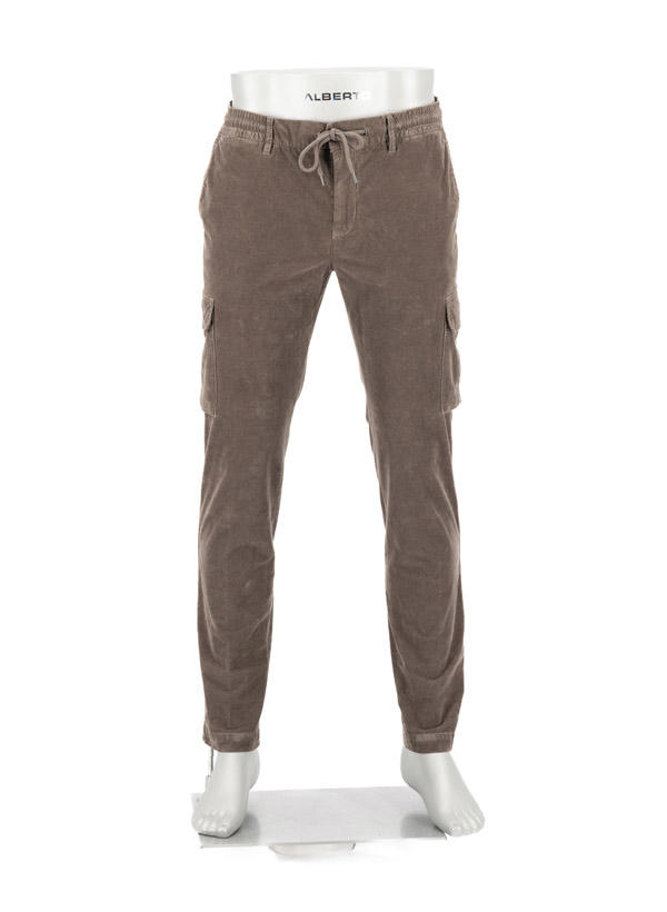 Alberto, Cargohose John, Slim Fit, Cord, braun