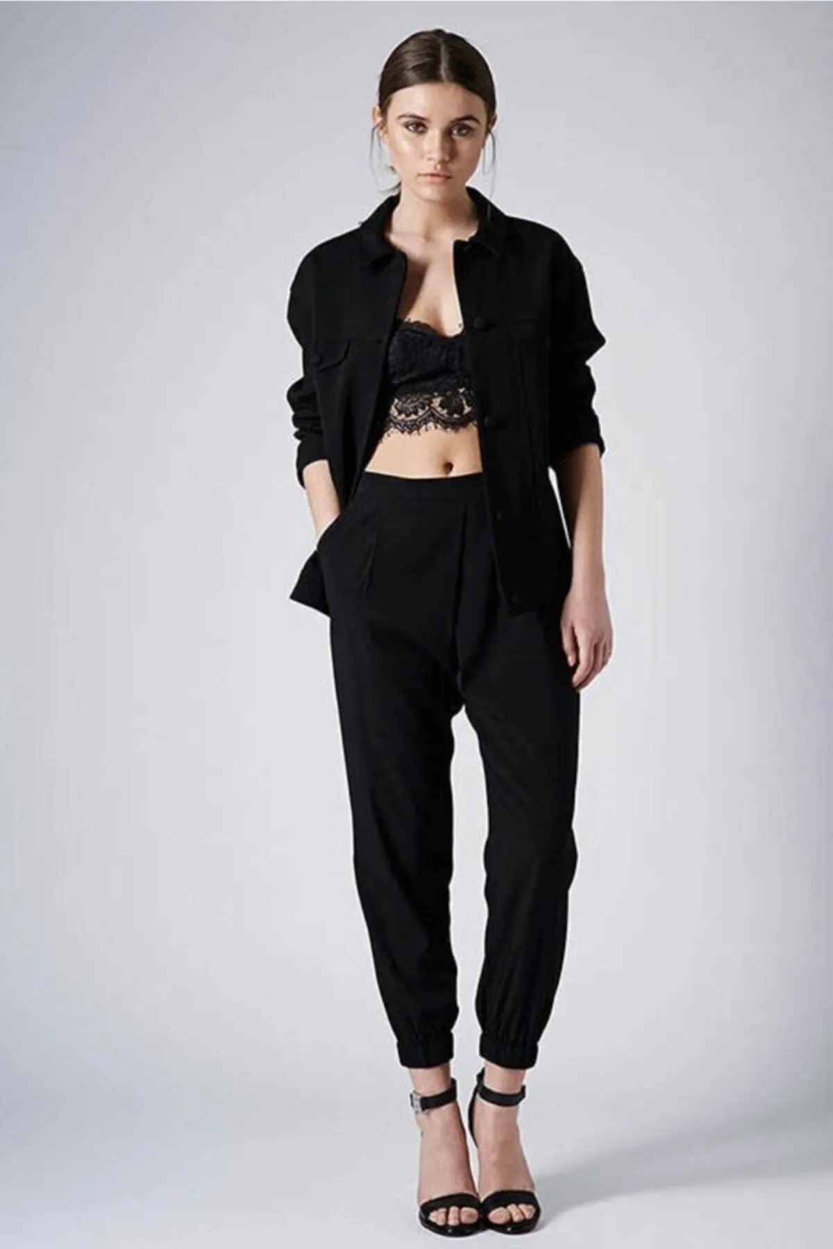 Merry See  Schwarzer Spitzen-BH-Bustier